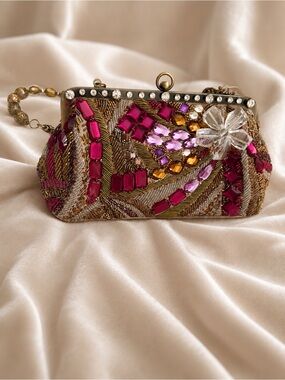 NWT RETIRED Mary Frances Beaded Handbag 1303 Fantasy with Dust bag
